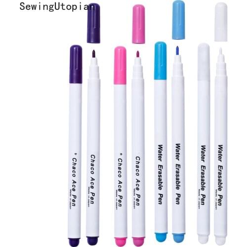 8PCS Water Erasable Pens Fabric Markers Soluble Cross Stitch Pencil Patchwork Needlework for Sewing Tools Accessories Arts Craft