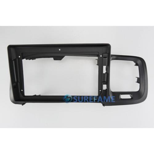 9 inch Car Fascia Radio Panel for 2010-2018 VOLVO S60 (Left Wheel) Dash Kit Install Facia Console Bezel Plate 9inch Trim Adapter