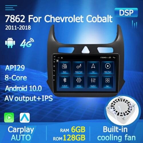2DIN Android 10.0 Car Radio For Chevrolet Cobalt 2 2011-2018 Car Multimedia Video Player Navigation GPS No 2din Car DVD Player