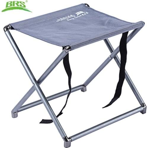 BRS Lightweight Outdoor Aluminum Alloy Folding Camping Chairs Hiking Picnic Compact Portable Collapsible Fishing Stool BRS-D21