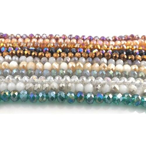13 Colors 8mm Wheel Shape Faceted Crystal Loose Beads For Bracelets Necklace DIY 500pcs/lot