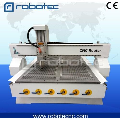 ROBOTEC 3D Custom 4th Rotary Axis Furniture Woodworking Wood Carving Machine 1325 CNC Router for Small Business