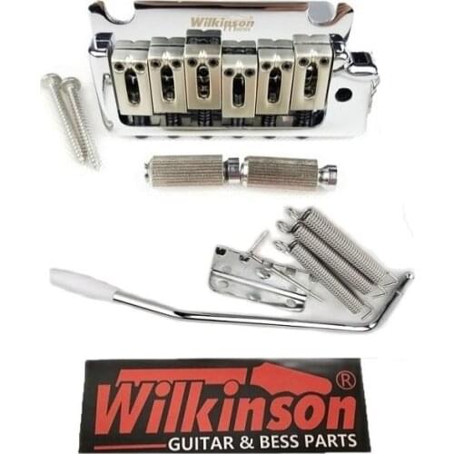 Wilkinson WOV08 2 post point Chrome Silver Double swing Electric Guitar Tremolo System Bridge for strat and suhr guitar