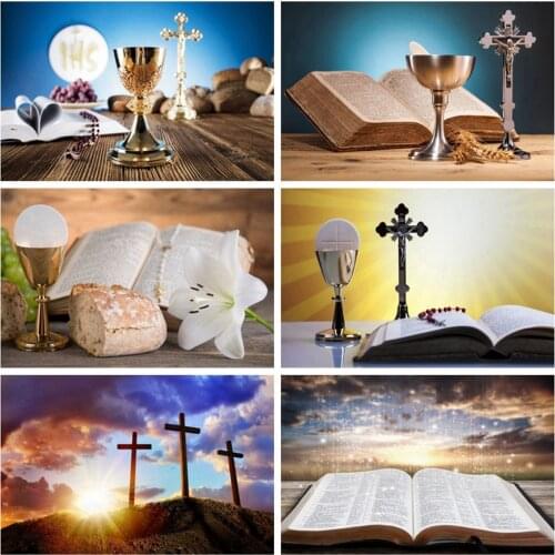 Holy Grail Wooden Baby First Communion birthday Photophone Backdrop Photography Custom Photographic Background For Photo Studio