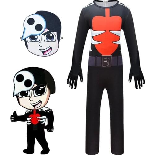 Boys Team WGF Lyon Cosplay Halloween Costume Kids Onesies Carnival Funny Party Clothes Anime Character Jumpsuits Clothing