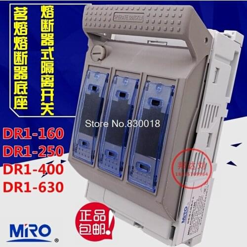 MRO Mingrong Fuse Type Isolating Switch MRO.H1 DR1-160 DR1-250 DR1-400 DR1-630 Base