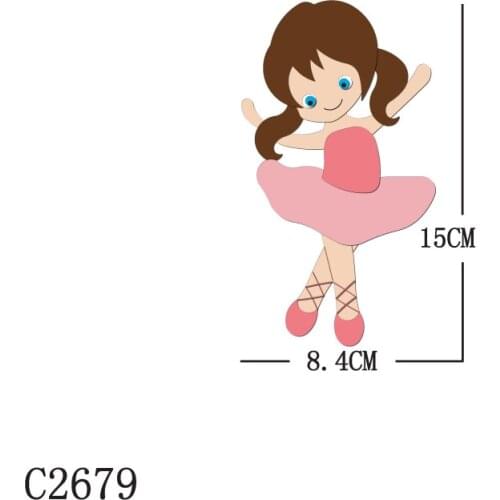 New Ballet girl Wooden Die Scrapbooking C2679 Cutting Dies Multiple Sizes