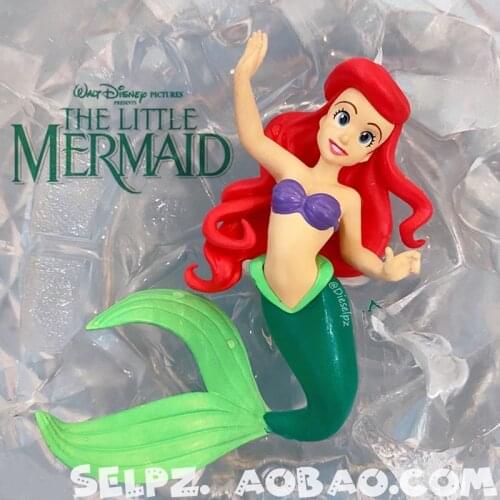 1PCS 8Cm Genuine and exquisite Disney Little Mermaid Princess Ariel Doll Collection