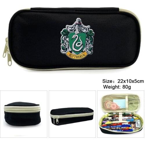 New Harri Pencil Case School Cosmetic Bag Pen Box Magic Colloge Badge Stationery Anime Potter Toys for Children Gift