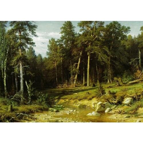 Scenery Grove Cross Stitch Kits Oil Painting Needlework Embroidery Crafts 14ct Unprinted DIY Arts Handmade Home Decor