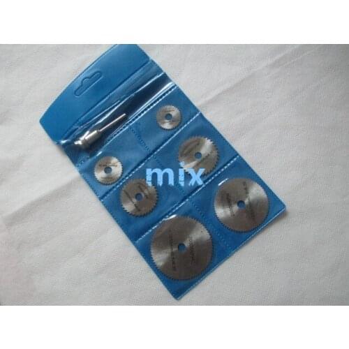 Fixmee HSS Saw Blade,Rotary Tool Circular Saw Blade Set+Mandrel fit Cutoff wood +Shank