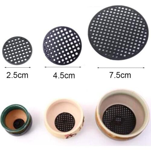 10pcs Plastic Flower Pot Mesh Pad Bottom Grid Mat Prevent Soil Loss Leak-proof Pad Anti-corrosion Breathable Net