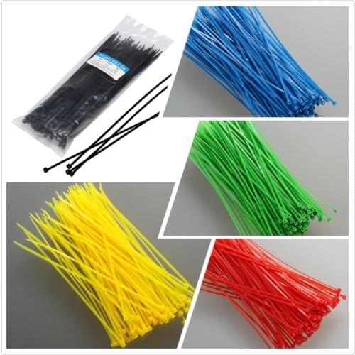 500QTY Clamps Plastic Hose Tie Self-Locking Cable Tie 2.5*200mm Zip Ties Ties For Wires Bridas De Plastico