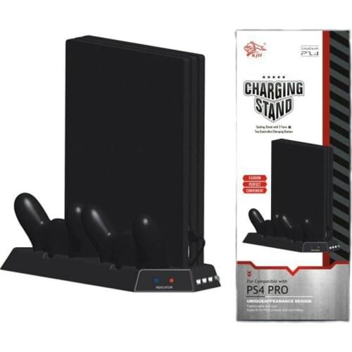 Cooling Stand Dual Controller Charger Charging Station Multi-function Fan Cooling Base Bracket For PS4Pro