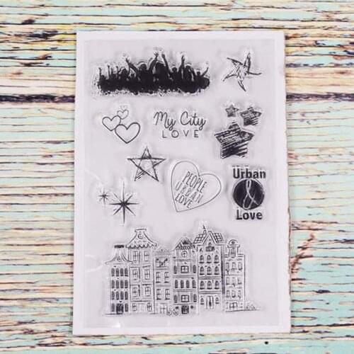Love my city transparent clear stamp for DIY Scrapbooking/Card Making/Kids Christmas Fun Decoration Supplies