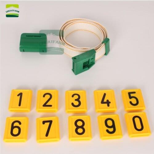 Cattle Collar Neck Strap With Number Adjustable Cow Strap Collar Cattle Identification Ring Cow Marker Band sheep digital number