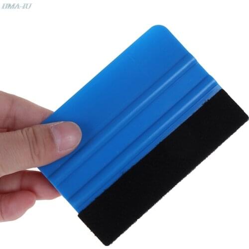 1Pcs Vinyl Wrap Film Card Squeegee Car Foil Wrapping Suede Felt Scraper Auto Car Styling Sticker Accessories Window Tint Tools