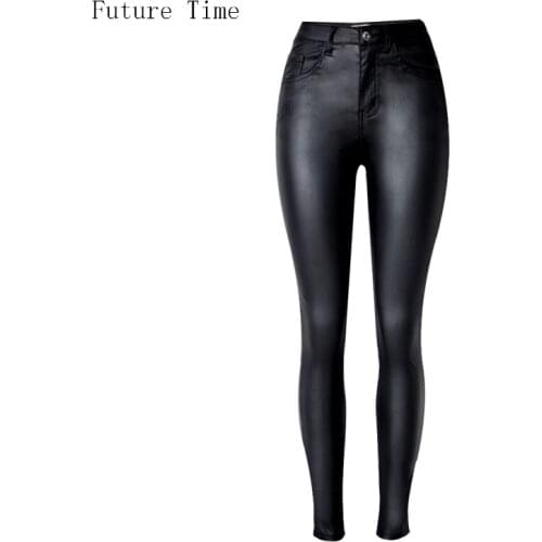 2021 Fashion Women Jeans,fitting High Waist slim Skinny woman Jeans,Faux leather jeans,stretch Female jeans,pencil pants C1075