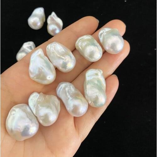 3A Loose Pearl Beads Jewellery Making Pendant 15mm 16mm Big Size High Quality Natural Fresh water Baroque Pearl Loose Beads