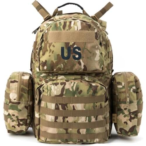 MT Military Backpack Molle II Range Assault Rucksack Army 40L Men Tactical Assembly Pack With Frame Outdoor Camping Hiking Bag