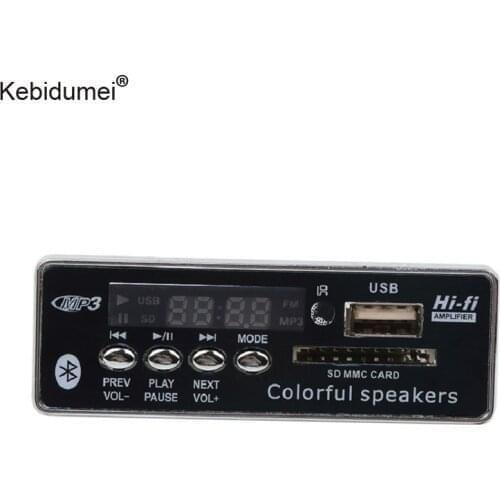 Car USB Bluetooth Car MP3 Radio Player Decoder Board Bluetooth Module Hands-free Remote Control USB FM Aux Radio for Car