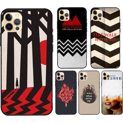 Fire Walk With Me Twin Peaks Case For iPhone 7 8 Plus 6S X XR XS Max SE 2020 Fundas For iPhone 11 12 Pro Max mini