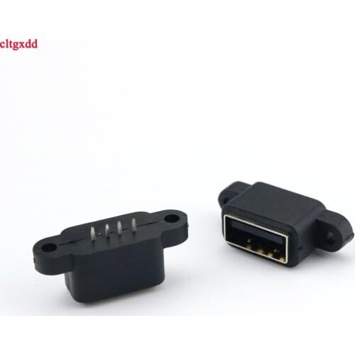 Cltgxdd 1Pcs 4Pin Waterproof USB 2.0 Charging Data Tail Built-in Interface Port Connector Plug Jack