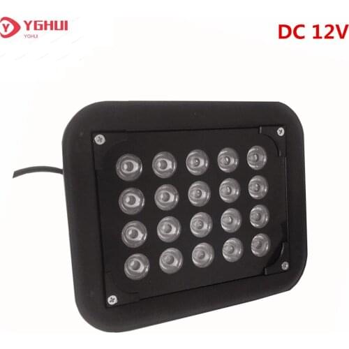 DC 12V CCTV LEDS 20PCS IR LEDS Array CCTV Fill Light Illuminator Infrared Lamp IP66 850nm Waterproof Night Vision For CCTV