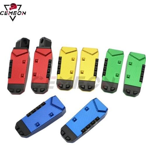 For Suzuki GSXR 600 /750 /1000 GSR600 GSR750 SFV650 GSX-S100 Motorcycle CNC aluminum rear foot nail pedal passenger pedal