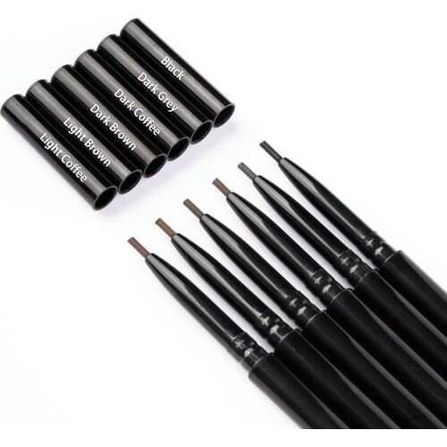Double-Headed Eyebrow Pencil Extremely Fine Waterproof Non-Stick Automatic Rotating Round Head Private Label