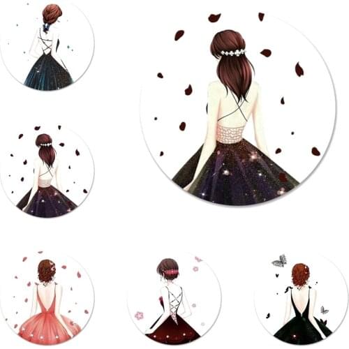 Beautiful Wedding Dress Girl Badge Brooch Pin Accessories For Clothes Backpack Decoration gift