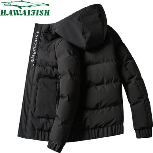 Hawaifish brand Cotton jacket men 2021 new winter clothes Korean version coat casual warm high quality ropa hombre invierno