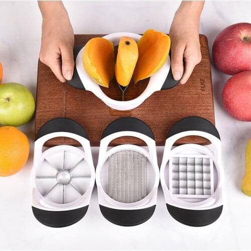 8-Blade Apple Slicer Corer Cutter Wedger Divider Stainless Steel Blades Fruit Cutter for Apples Mango Tomatoes Potatoes Cutting