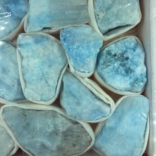 Drop Shipping 1PC Quartz Crystal Blue Vein Aragonite Mineral Reiki Decoration Specimen Random Quartz Crystals