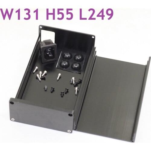Size(mm):W131 H55 L249 1306 All Aluminum Chassis Can Do Power Amplifier, Ear Amplifier, DCA, Power Supply, Player, Etc