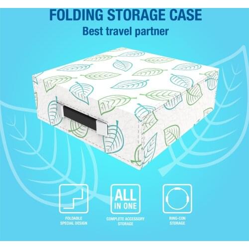 Folding Storage Assembling Hard Shell Case Big Capacity Box Animal Crossing for Nintend Switch Console/Pro Gamepad/Fitness Ring