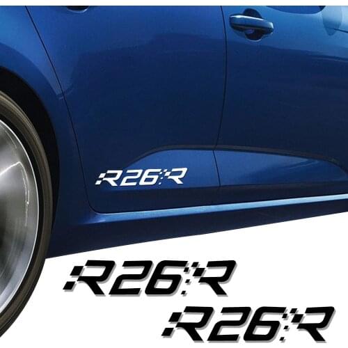 Reflective Car Styling Door Side Megane R26R Logo Graphic Decal Car Sticker For Renault Clio Twingo Fluence Logan Accessories