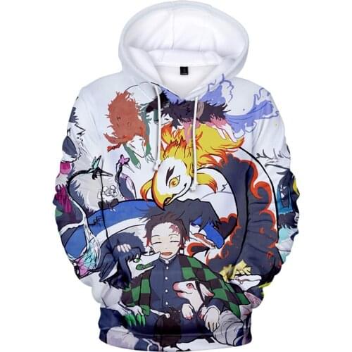 Hoodies cartoon hoodies character Ghost Blade 3D hoodies baseball hoodies uniform men and women
