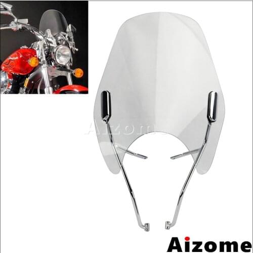 Motorcycle WindScreen Windshield For Honda Shadow 750 VT750 1998-2003 Custom Clear Air Deflector Wind Screen
