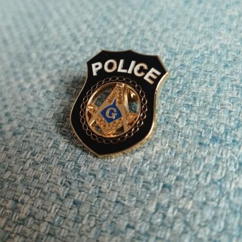 10pcs 1" Soft Enamel With Epoxy Mason Freemason Masonic Lapel Pins Badge Emblem