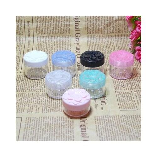 20/50Pcs Refillable Bottles Travel Face Cream Lotion Cosmetic Container Plastic Empty Makeup Jar Pot 10/15/20g