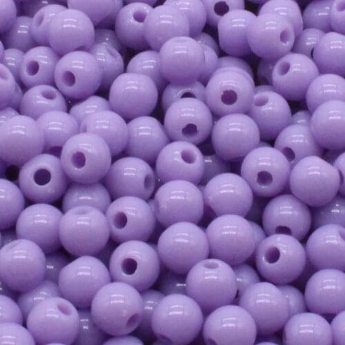 200Pcs 6mm Light purple Acrylic Round Ball Spacer Beads For Jewelry Making DIY Jewelry Accessories