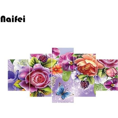 5D DIY Full square/round Drill Diamond Painting flower Diamond Embroidery Cross Stitch for e Decoration Wall Art Sticker Picture