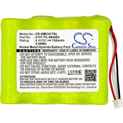Cameron Sino 700mAh battery for AEMC 6417 Ground Tester PEL 102 103 2137.75 694483 Equipment, Survey Battery
