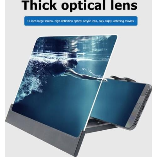 ALLOYSEED L3 12 inch Mobile Phone Screen Amplifier Smartphone Movie Video Magnifier 3D Enlarged Amplifying Stand Holder Bracket