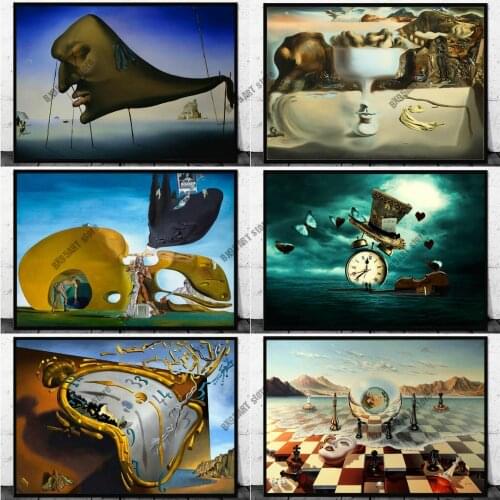 DIY Diamond Painting The Persistence of Memory By Salvador Dali Embroidery Full Round Cross Stitch Kits Mosaic Room Decoration