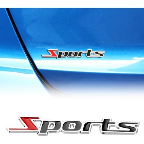Car Sticker SPORT Emblem Badge Door Decal for Fiat 500 Opel Insignia Suzuki Swift Sx4 Hyundai Ix35 Creta Ix25