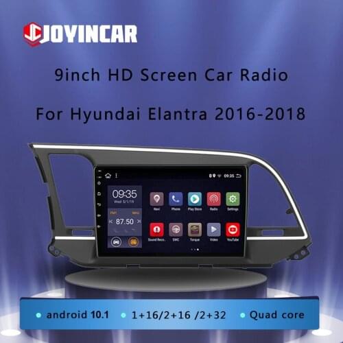 JOYINCAR Car Multimedia Palyer For 2016 -2018 Hyundai Elantra 9 inch 2 Din Android 9.1 1024*600 Touchscreen Car Radio Head Unit