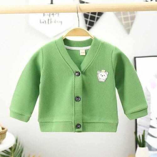 Baby Sweater Autumn Boys And Girls Coat Toddler Cardigans Children Knitwear New Cardigan Long-sleeve Cotton Jacket Tops