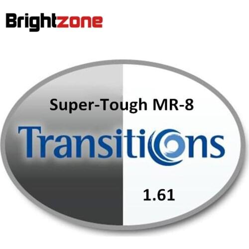 1.61 Super-tough MR-8 Photochromic Gray & Brown HMC UV AR Unisex CR-39 eyeglasses prescription RX lenses for myopia astigmatis